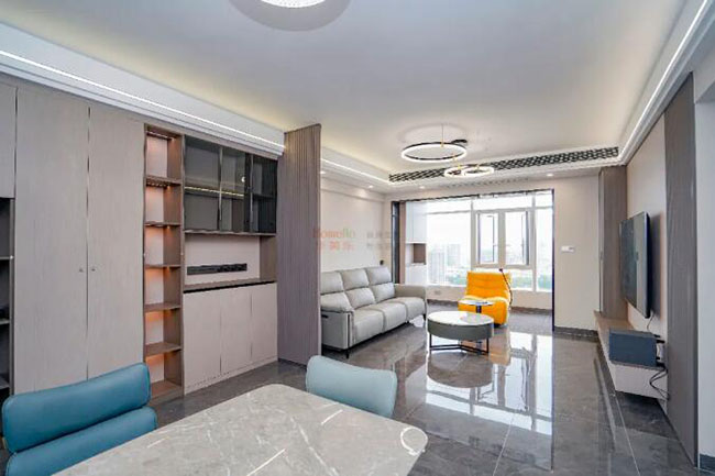 98㎡簡約三居，低調沉穩之中不失優雅與高級感